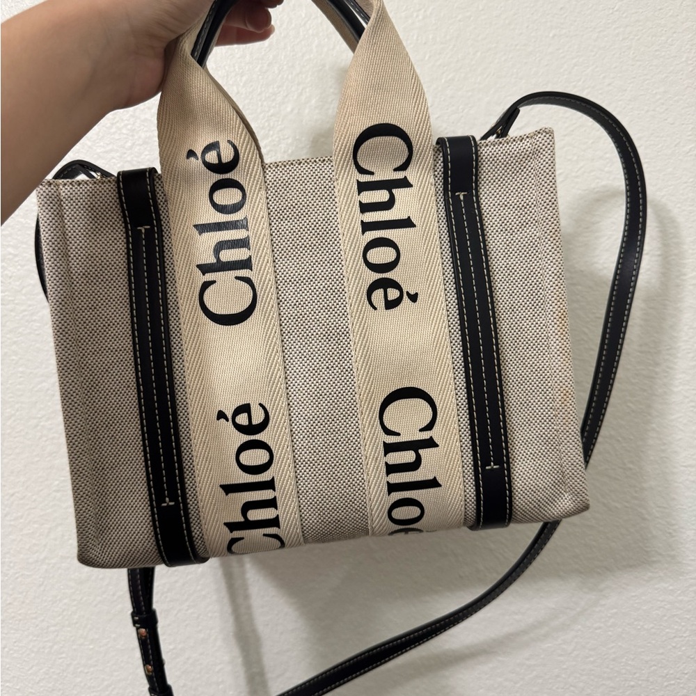 Chloe Beige and Black Women's Bag